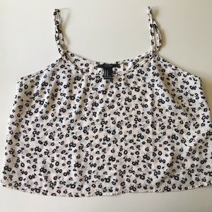 Black and white floral top